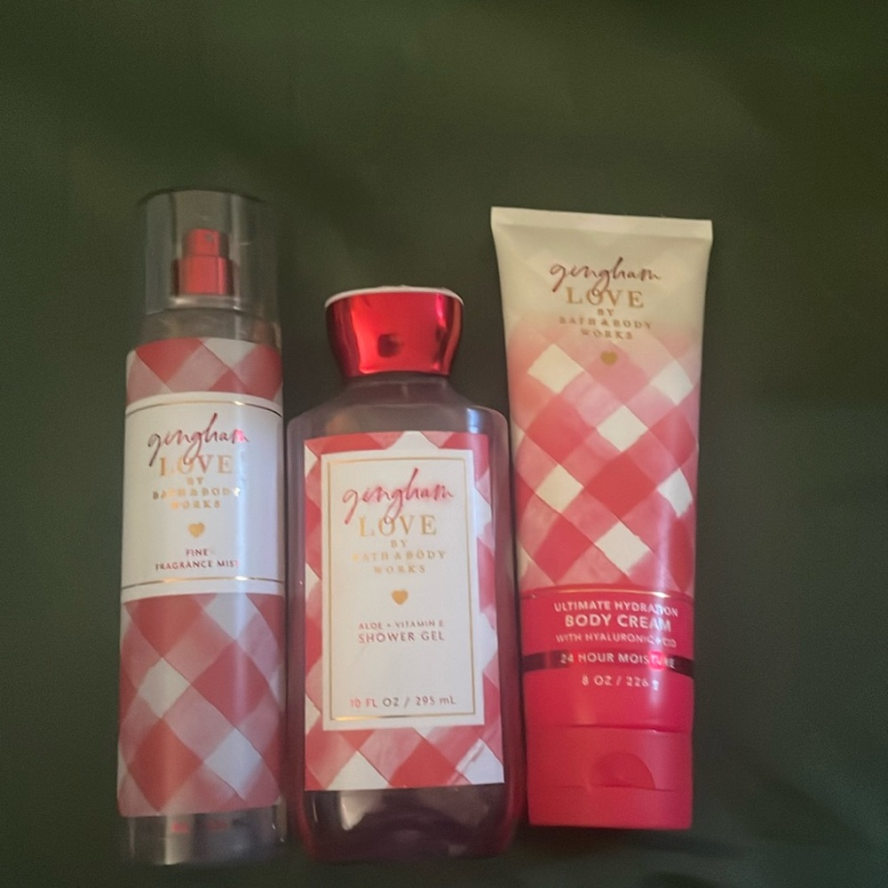 Gingham love set